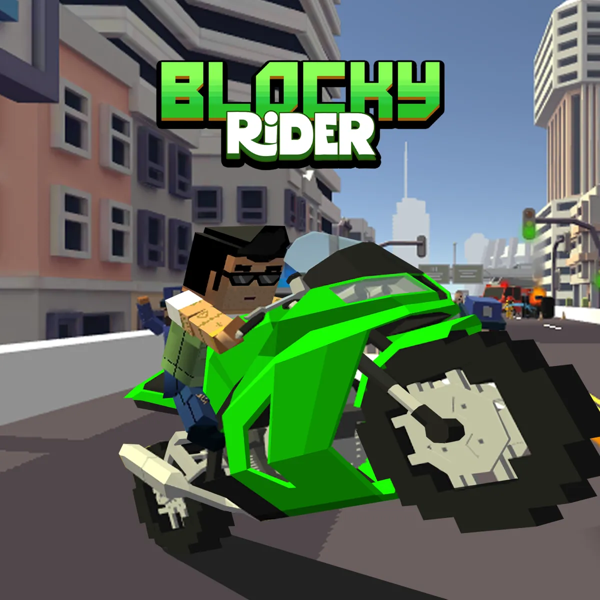 PLay Blocky Rider now!